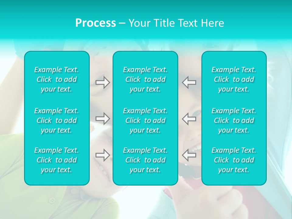 Girl Cheerful Embracing PowerPoint Template
