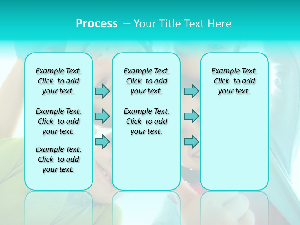 Girl Cheerful Embracing PowerPoint Template