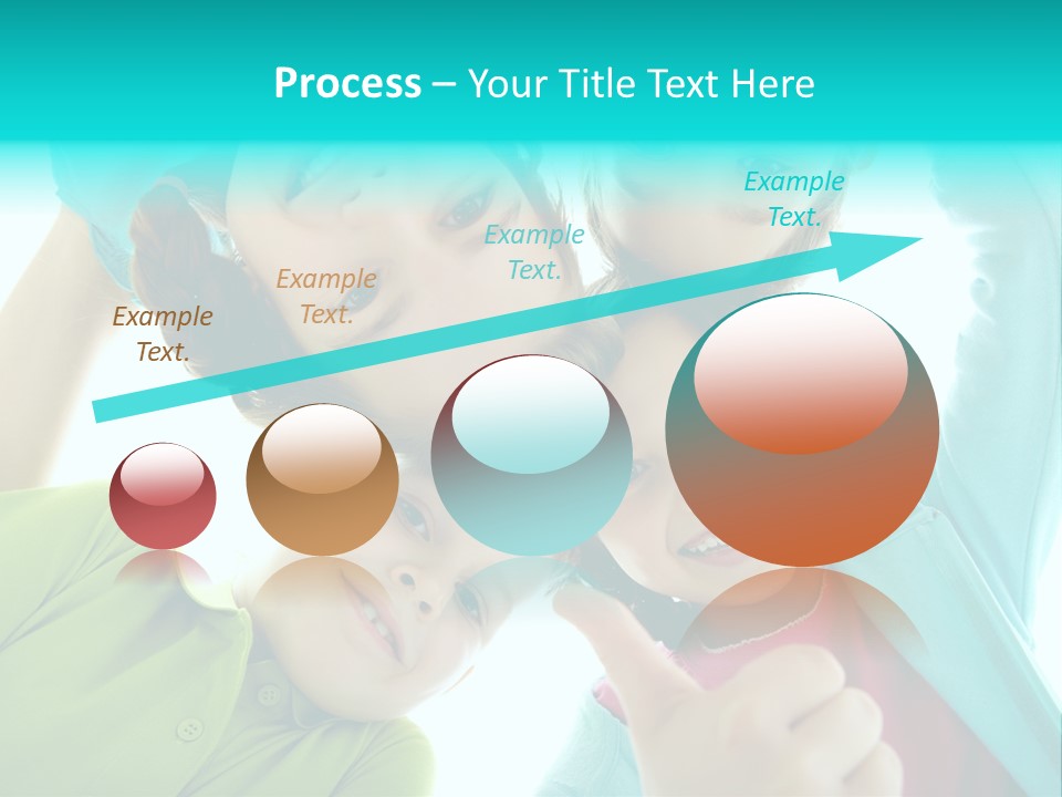 Girl Cheerful Embracing PowerPoint Template