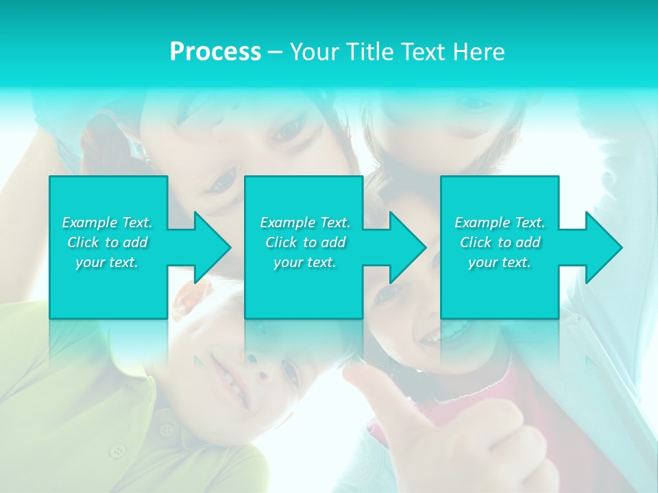 Girl Cheerful Embracing PowerPoint Template