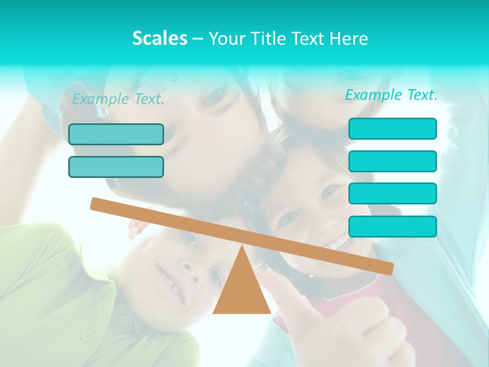 Girl Cheerful Embracing PowerPoint Template