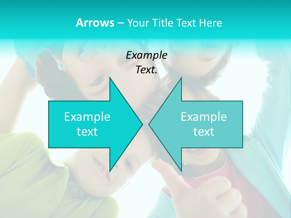 Girl Cheerful Embracing PowerPoint Template