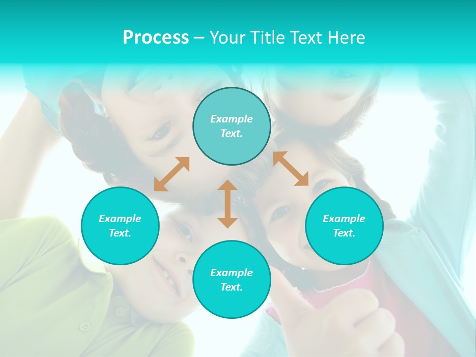 Girl Cheerful Embracing PowerPoint Template