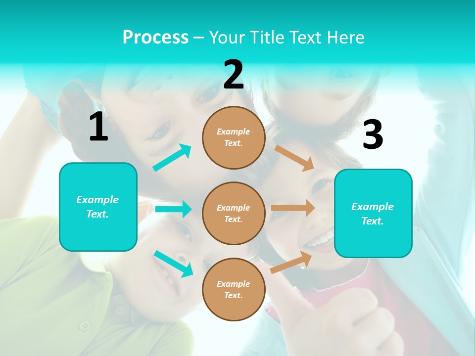 Girl Cheerful Embracing PowerPoint Template