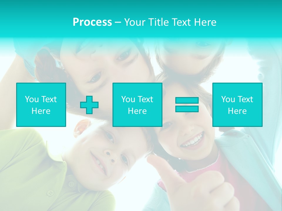 Girl Cheerful Embracing PowerPoint Template