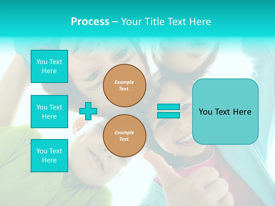 Girl Cheerful Embracing PowerPoint Template