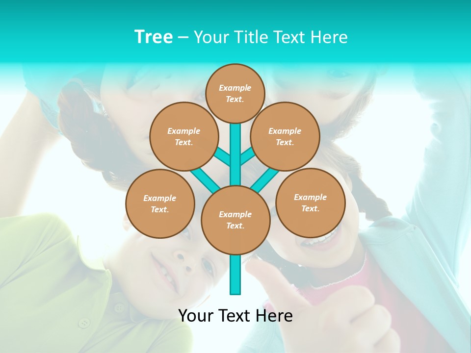 Girl Cheerful Embracing PowerPoint Template