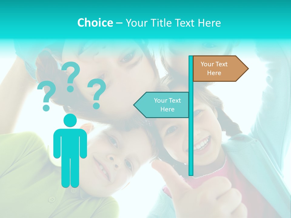 Girl Cheerful Embracing PowerPoint Template