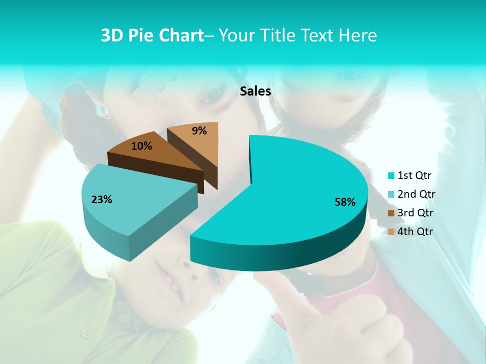 Girl Cheerful Embracing PowerPoint Template