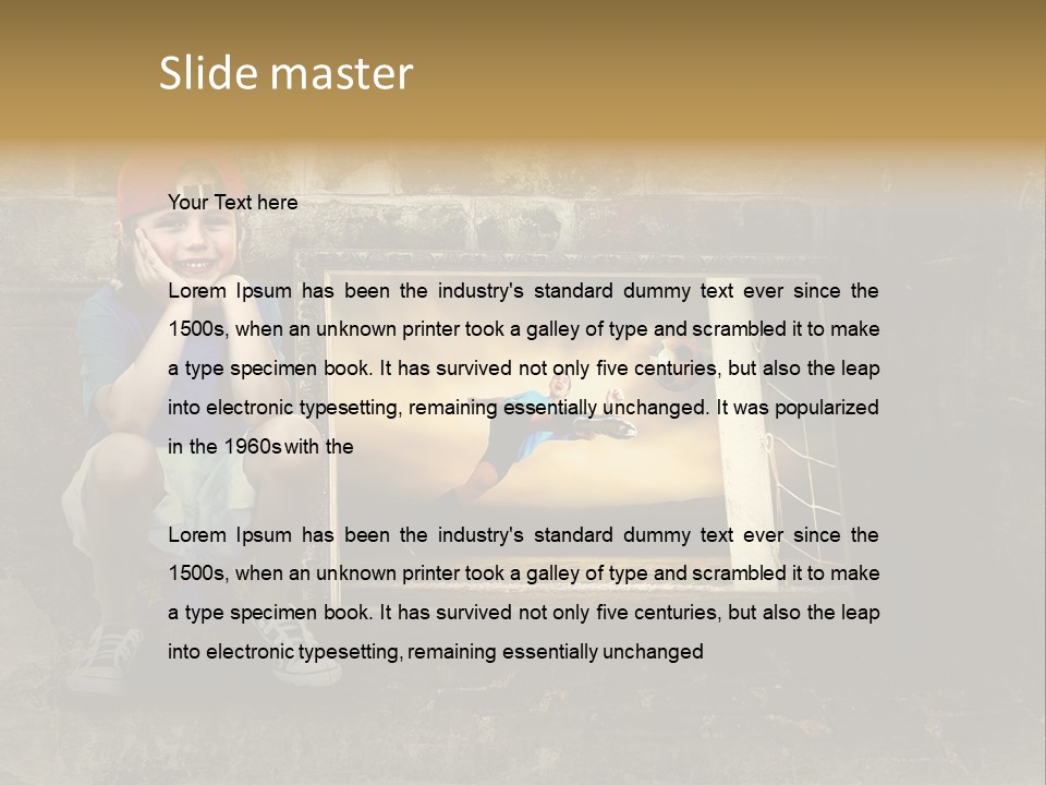 Vintage Texture Wall PowerPoint Template