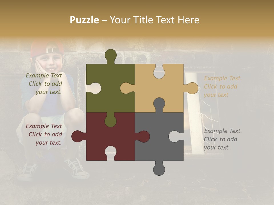 Vintage Texture Wall PowerPoint Template