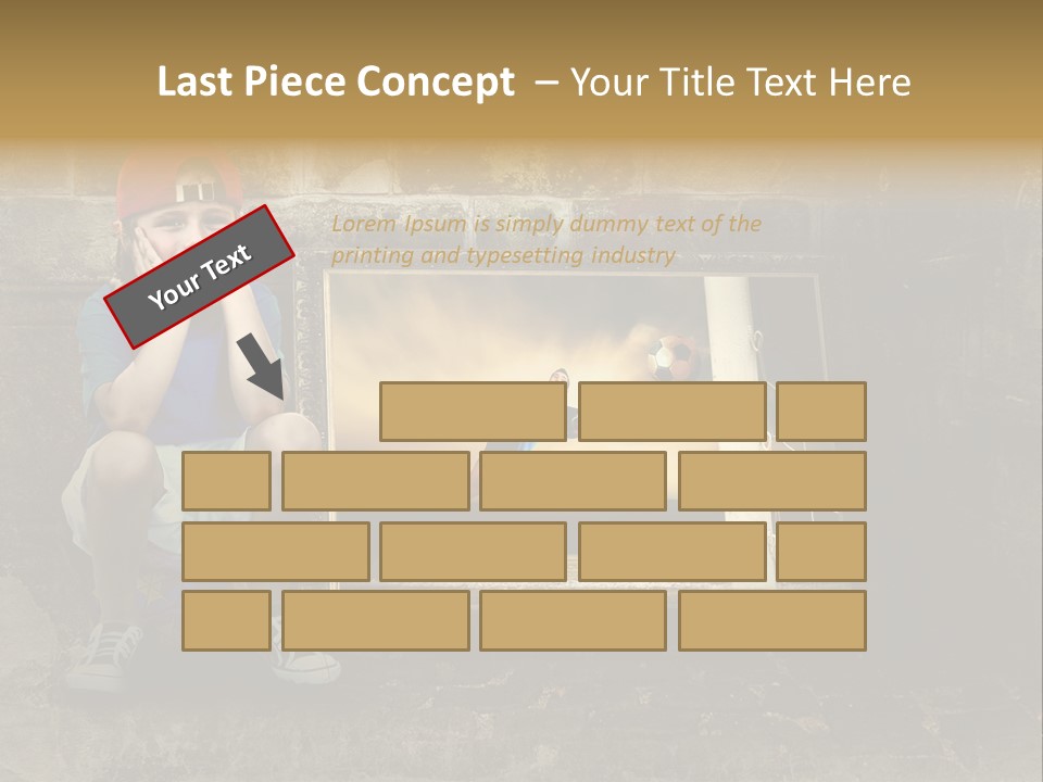 Vintage Texture Wall PowerPoint Template