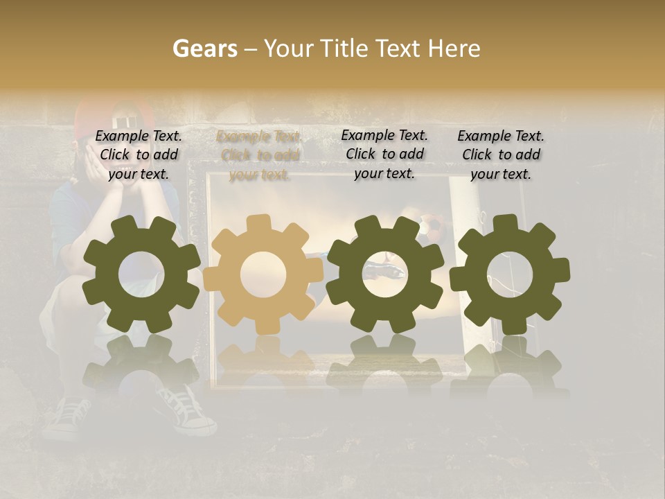 Vintage Texture Wall PowerPoint Template