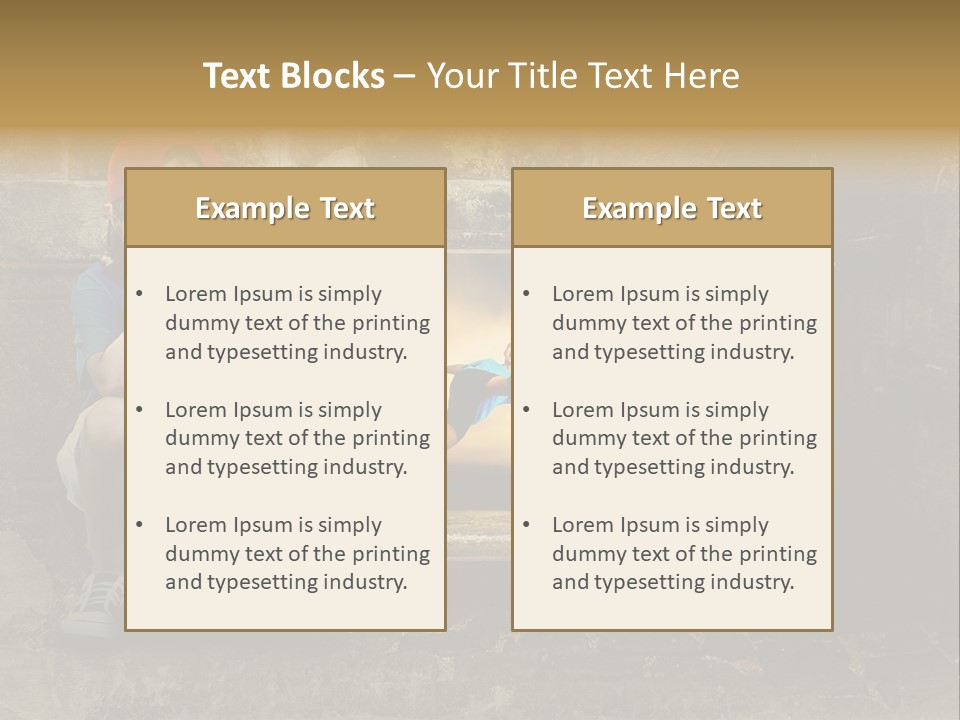 Vintage Texture Wall PowerPoint Template