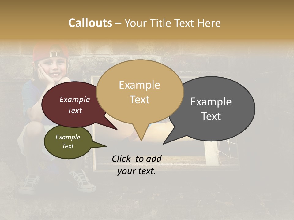Vintage Texture Wall PowerPoint Template