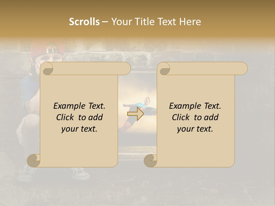 Vintage Texture Wall PowerPoint Template
