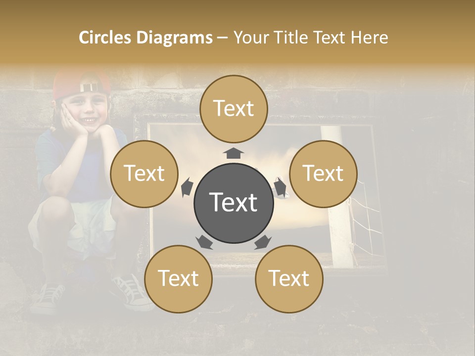 Vintage Texture Wall PowerPoint Template