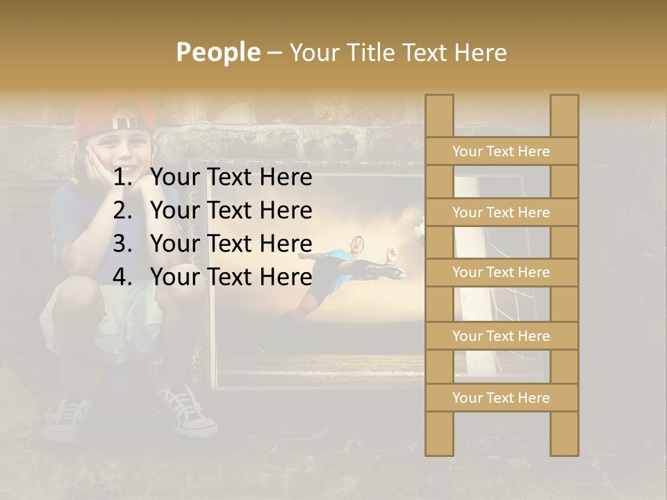 Vintage Texture Wall PowerPoint Template