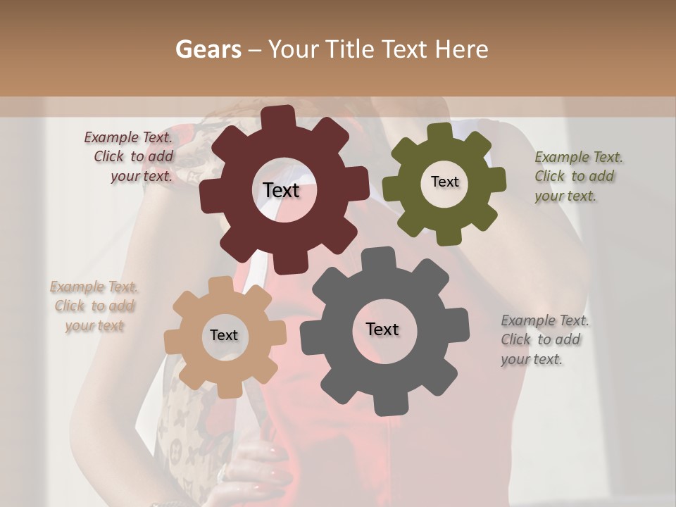 Smartphone White Stylish PowerPoint Template