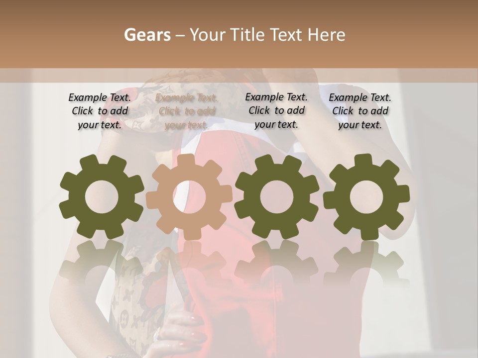 Smartphone White Stylish PowerPoint Template