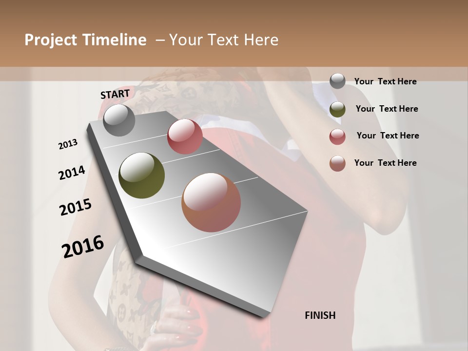 Smartphone White Stylish PowerPoint Template
