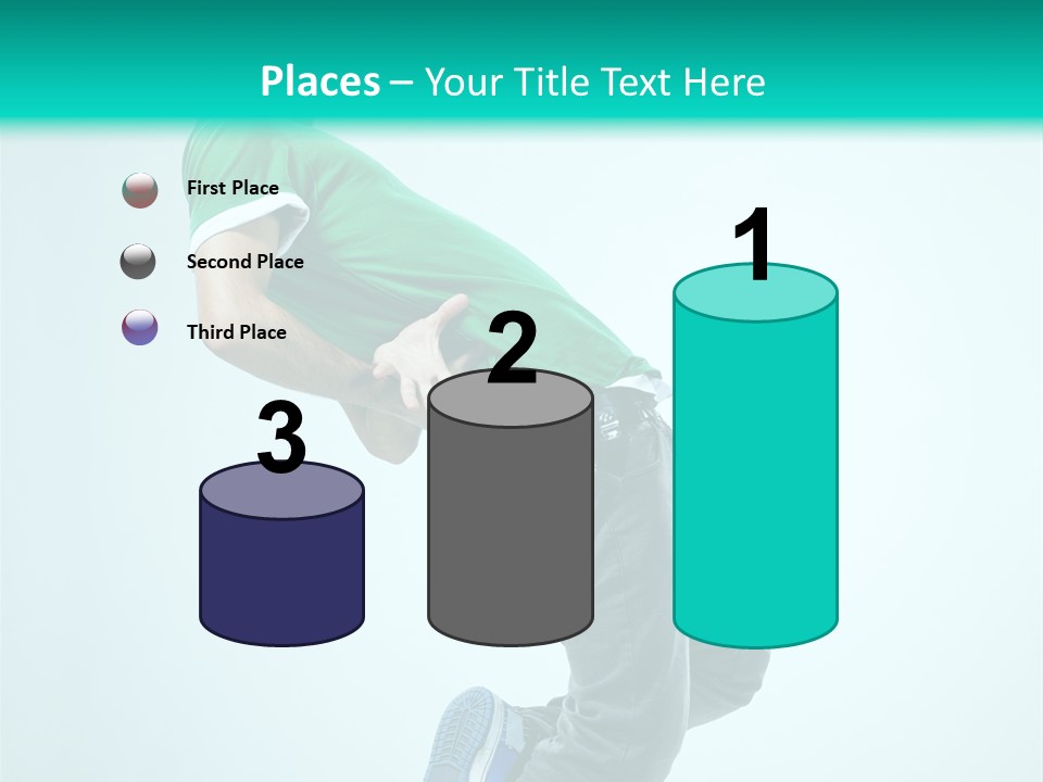 Cool Acrobat Vertical PowerPoint Template