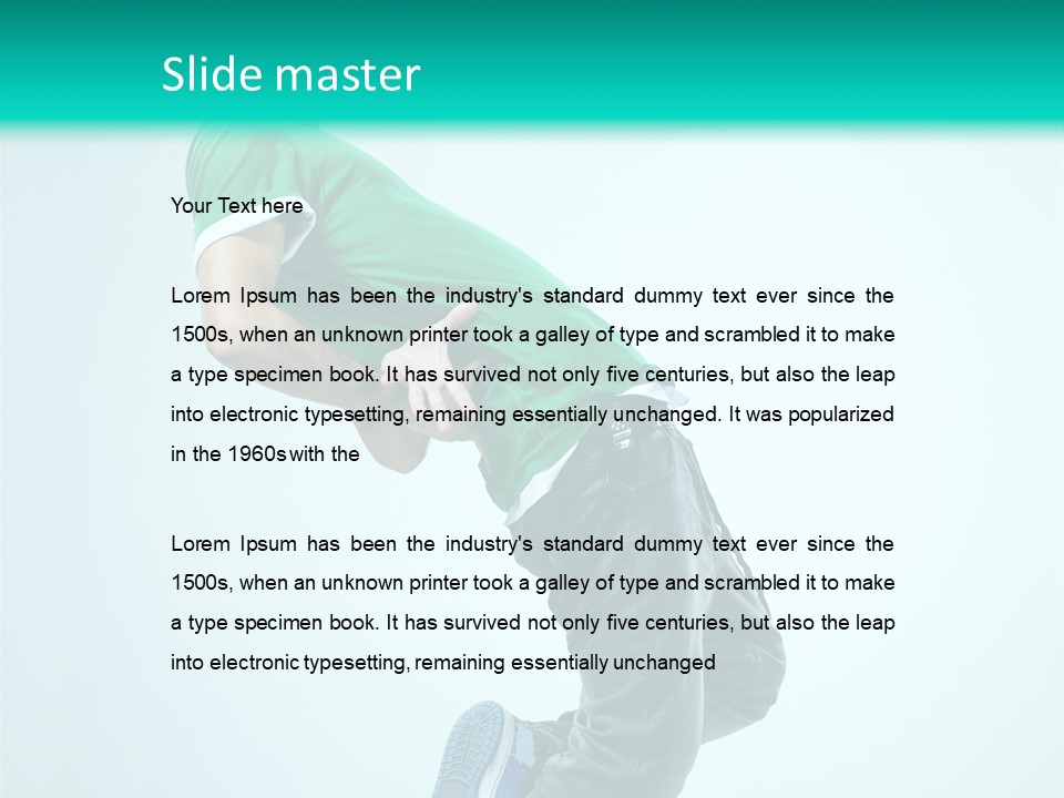 Cool Acrobat Vertical PowerPoint Template