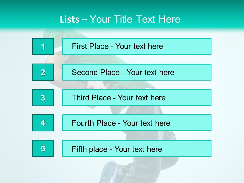 Cool Acrobat Vertical PowerPoint Template