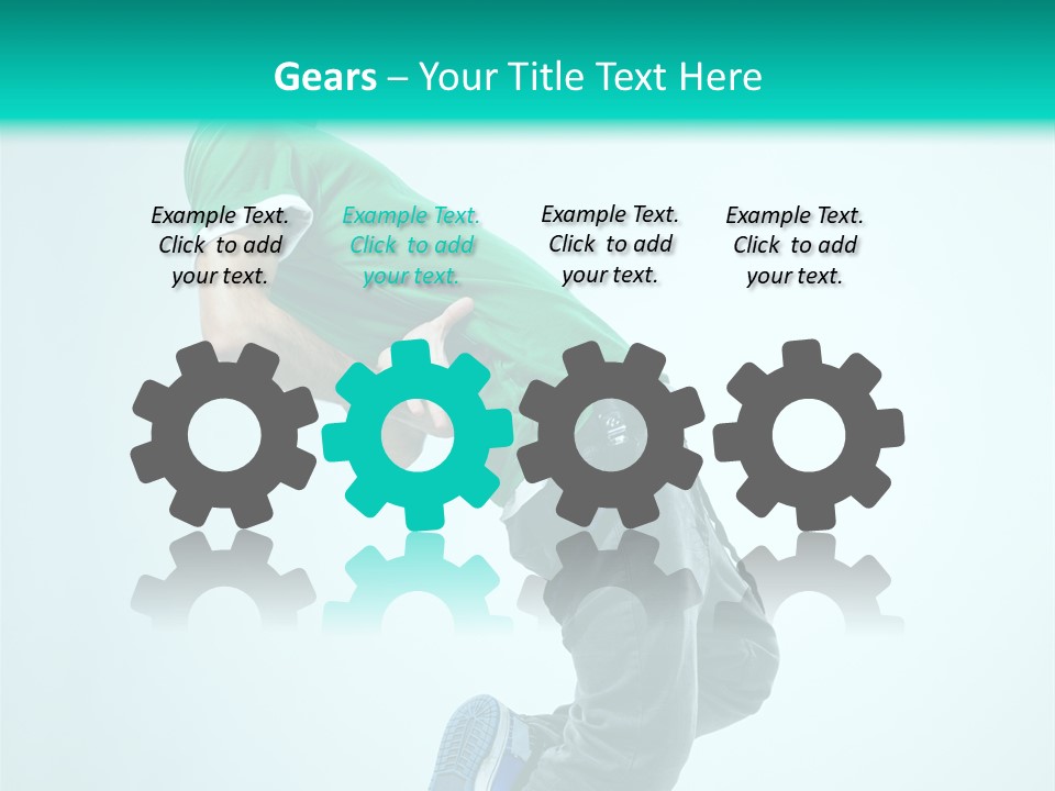 Cool Acrobat Vertical PowerPoint Template