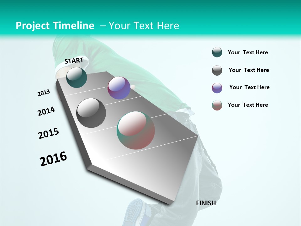 Cool Acrobat Vertical PowerPoint Template