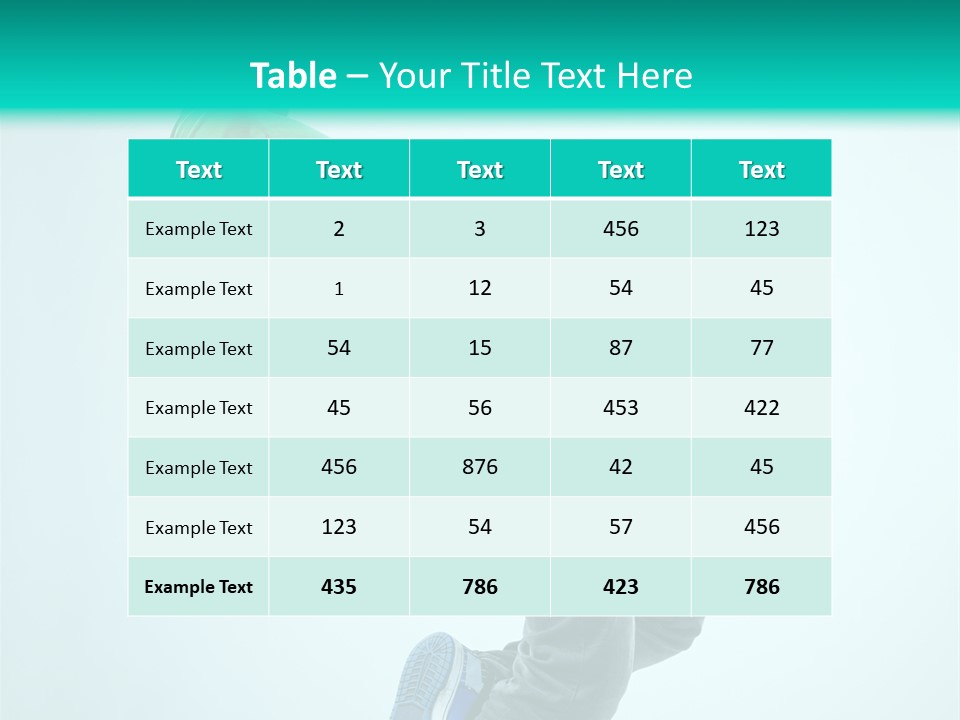 Cool Acrobat Vertical PowerPoint Template