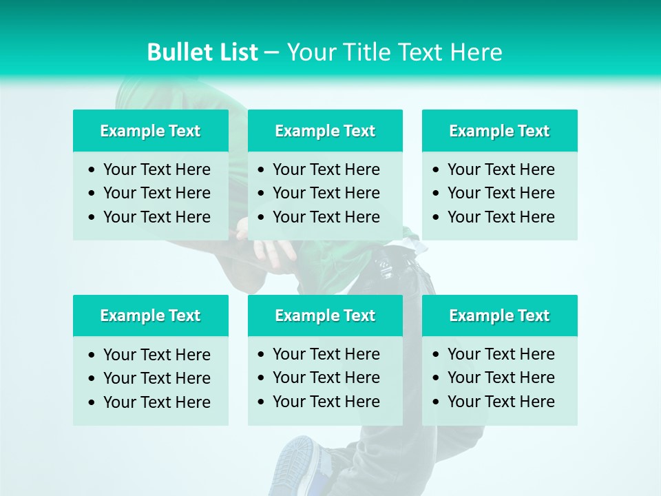 Cool Acrobat Vertical PowerPoint Template