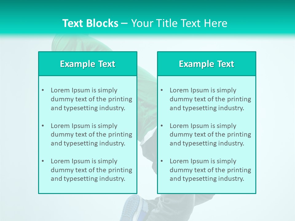 Cool Acrobat Vertical PowerPoint Template