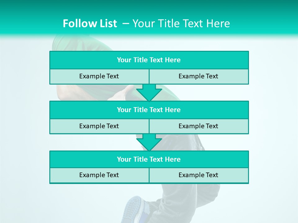 Cool Acrobat Vertical PowerPoint Template
