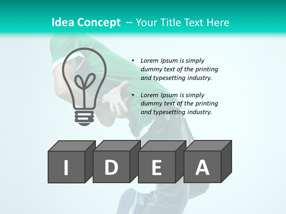 Cool Acrobat Vertical PowerPoint Template