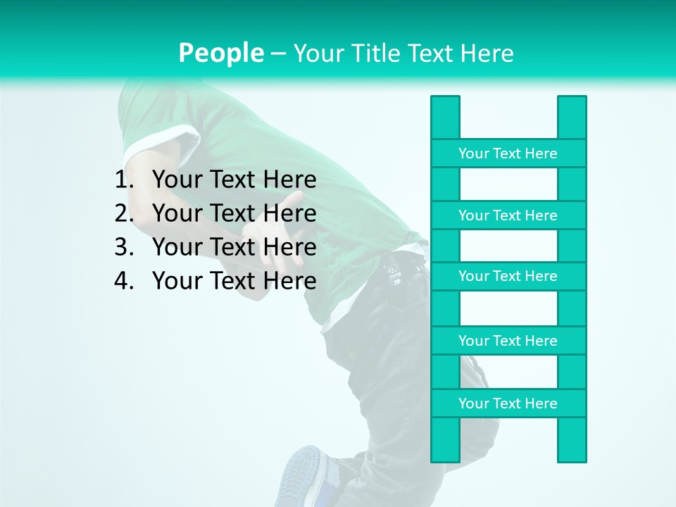 Cool Acrobat Vertical PowerPoint Template