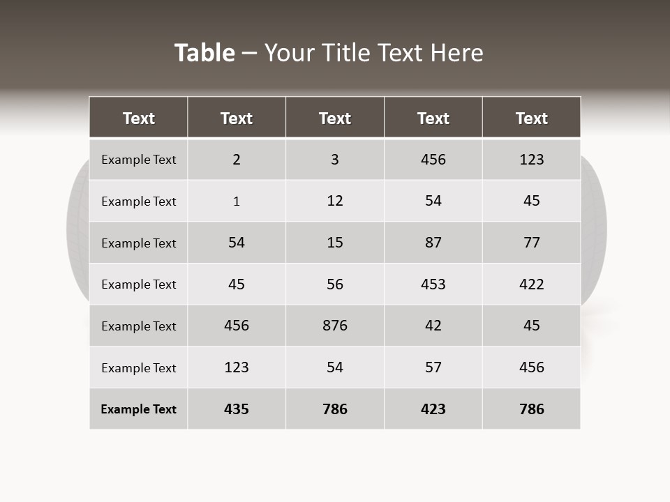 Isolated Detail Profile PowerPoint Template