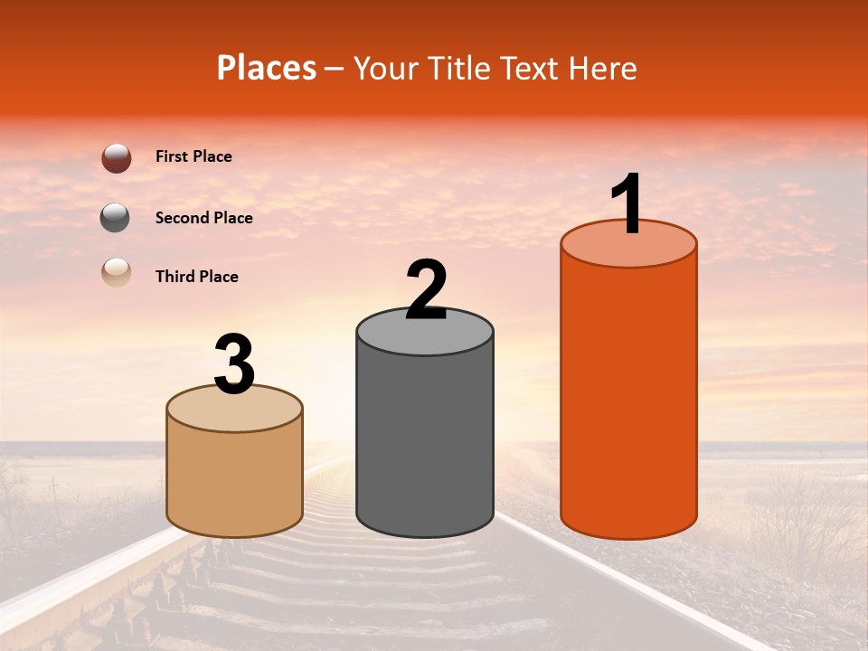 Way Path Direction PowerPoint Template