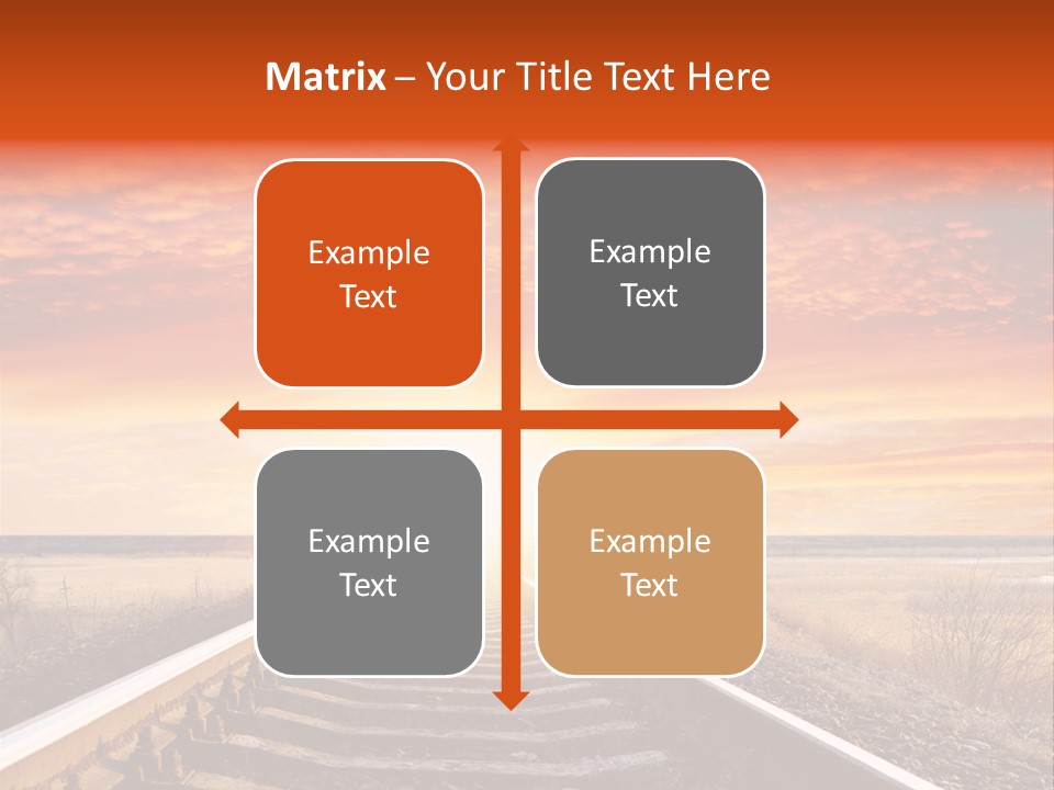 Way Path Direction PowerPoint Template