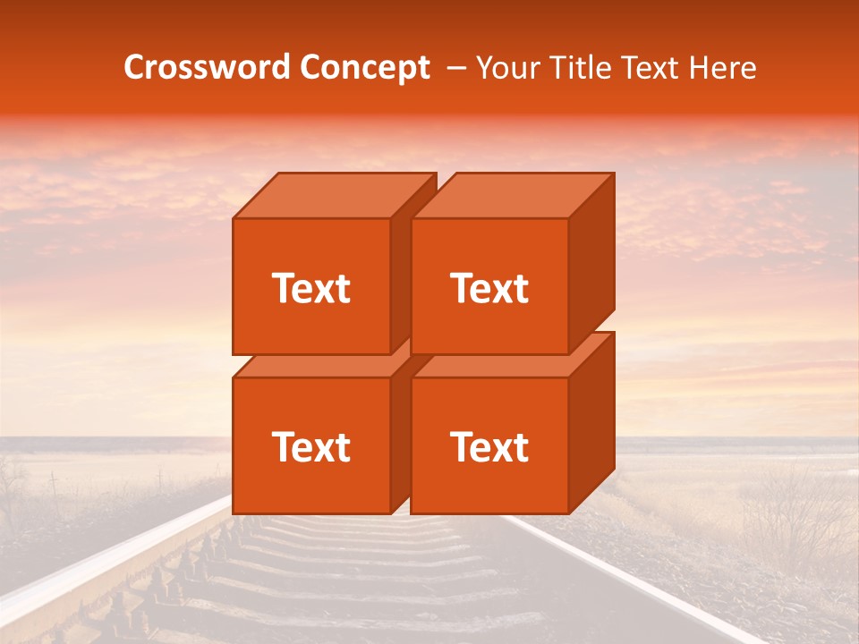 Way Path Direction PowerPoint Template