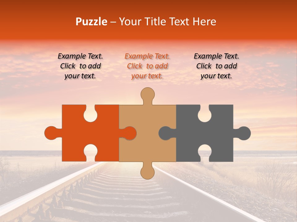 Way Path Direction PowerPoint Template