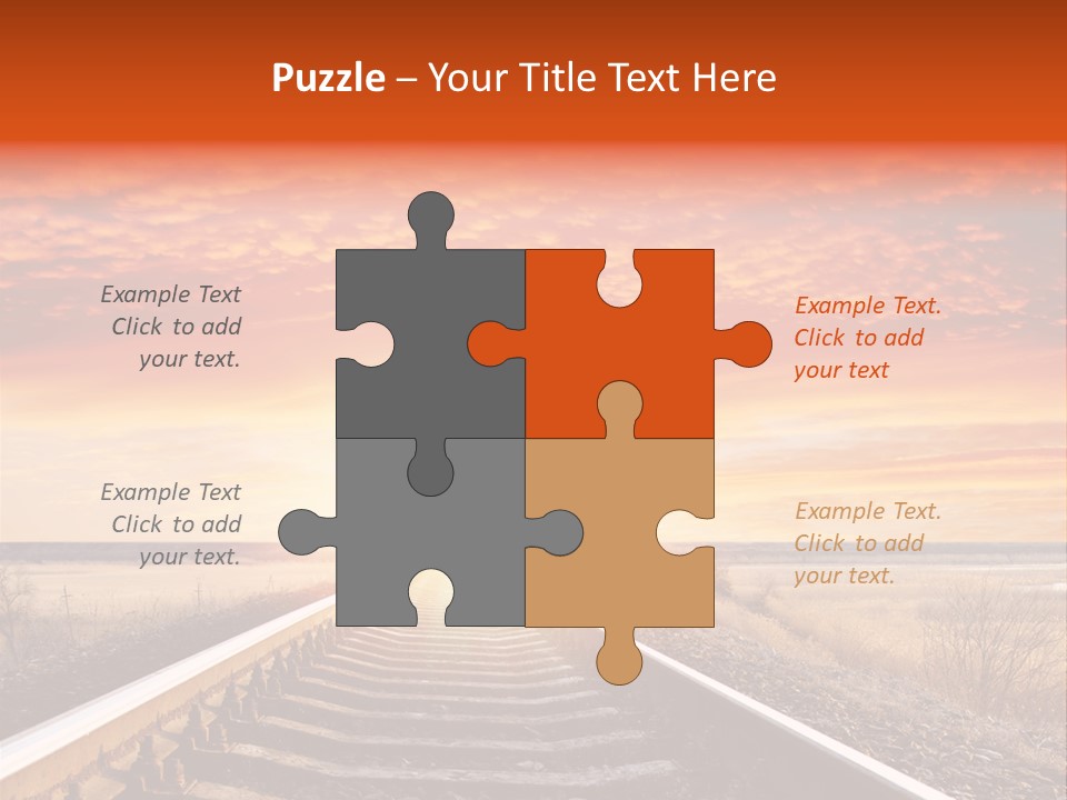 Way Path Direction PowerPoint Template