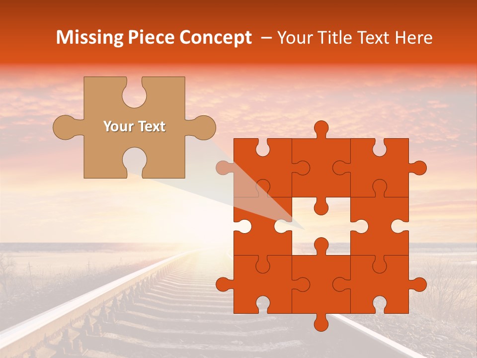 Way Path Direction PowerPoint Template