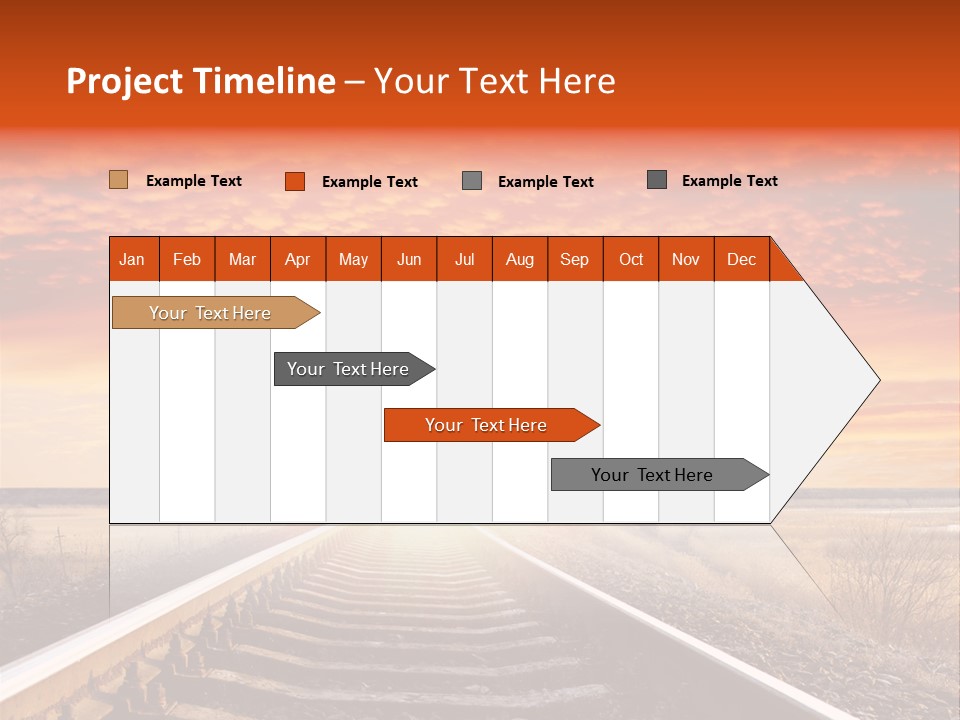 Way Path Direction PowerPoint Template