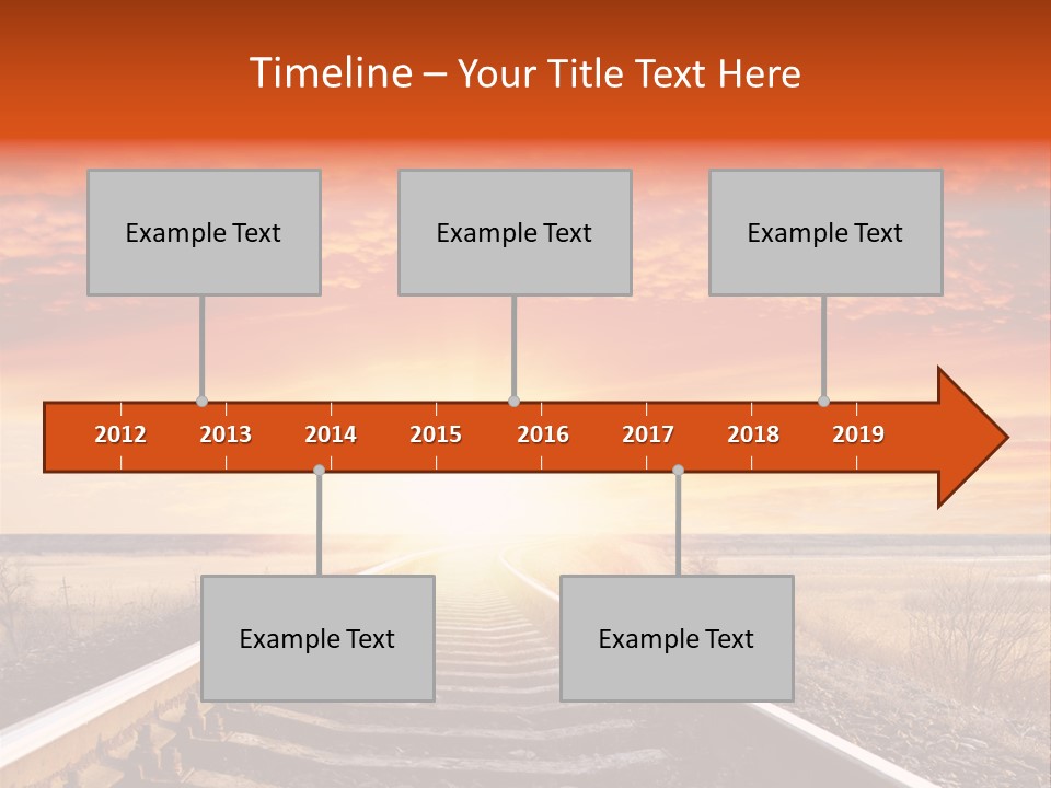 Way Path Direction PowerPoint Template
