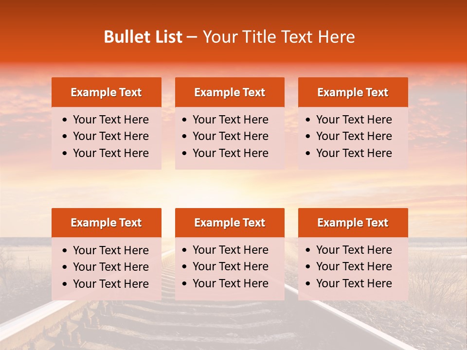 Way Path Direction PowerPoint Template