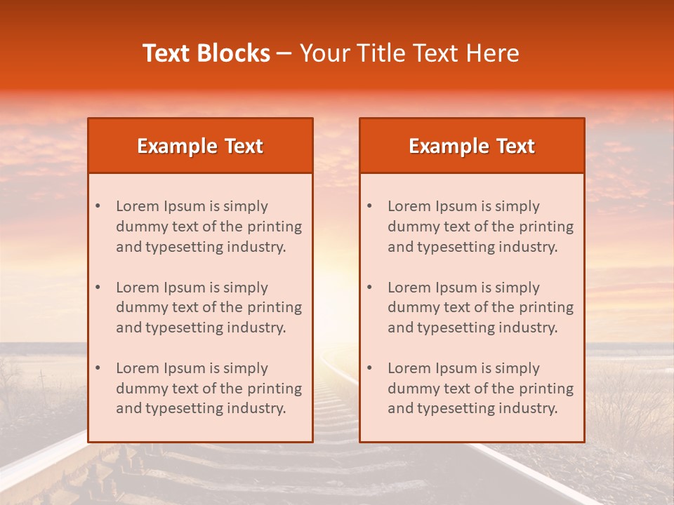 Way Path Direction PowerPoint Template