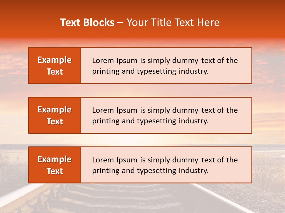 Way Path Direction PowerPoint Template