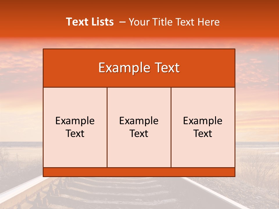 Way Path Direction PowerPoint Template