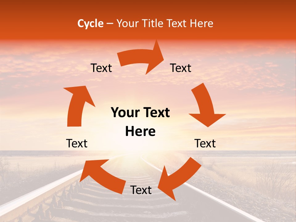 Way Path Direction PowerPoint Template